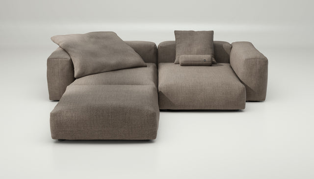 vetsak | Sofa Set 03 - Pique - Stone | Modular Sofa | 3.5 Seater | Big Sofa | Corner Sofa