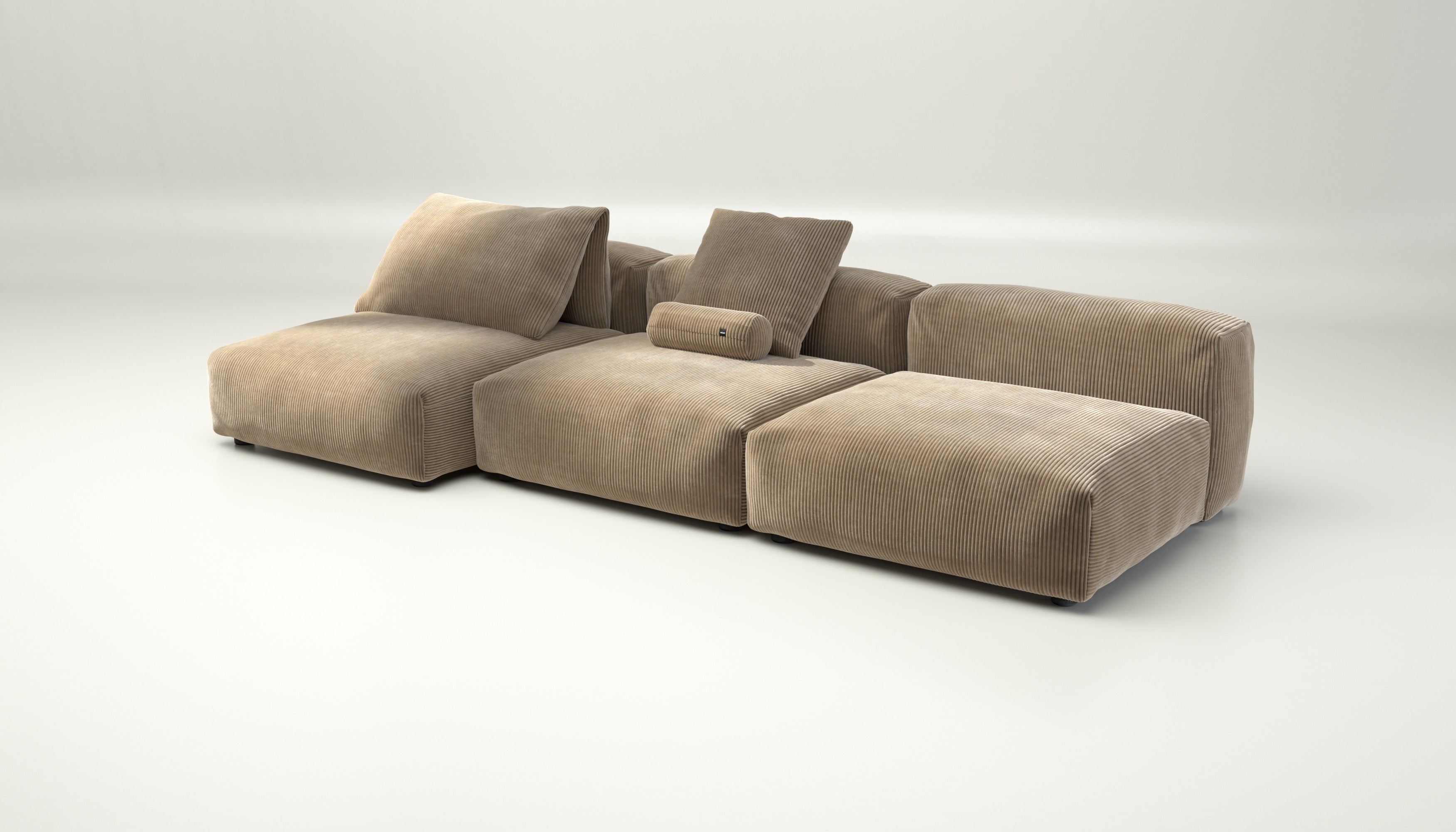 ♡chikotaro♡ vetsak M cord velours★ Two Seat Sofa M, Cord velours - Platinum | Vetsak | Sofa