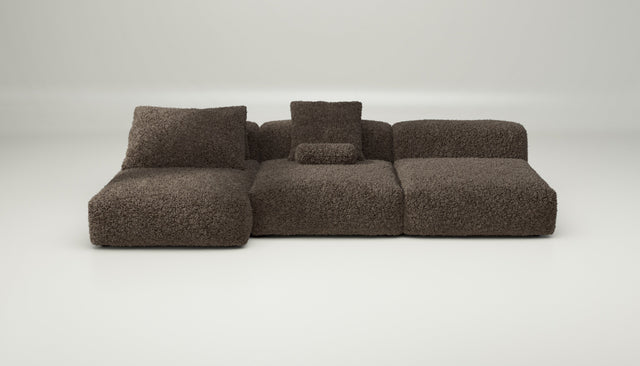 vetsak | Sofa Set 04 - doodle - cacao | Modular Sofa | 5 Seater | Big Sofa