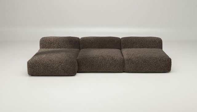 vetsak | Sofa Set 04 - doodle - cacao | Modular Sofa | 5 Seater | Big Sofa