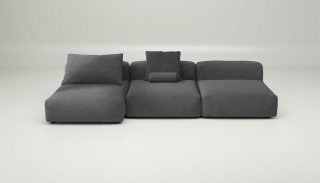 vetsak | Sofa Set 04 - loop loop - anthracite | Modular Sofa | 5 Seater | Big Sofa