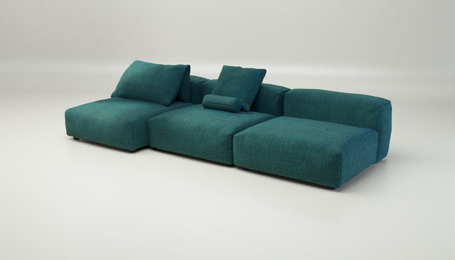 vetsak | Sofa Set 04 - pique - cedar | Modular Sofa | 5 Seater | Big Sofa