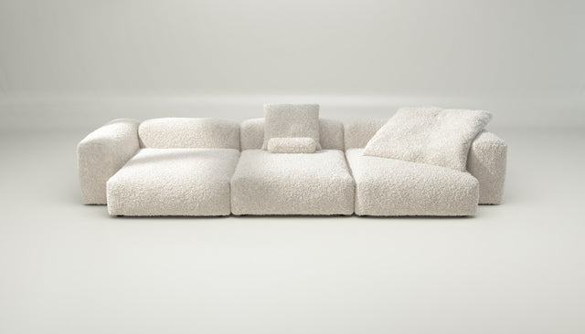 vetsak | Sofa Set 05 - doodle - creme | Modular Sofa | 5 Seater | Big Sofa | Corner Sofa