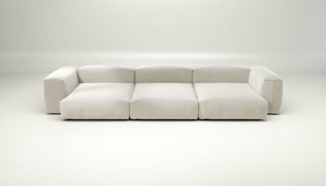 vetsak | Sofa Set 05 - suave - pearl | Modular Sofa | 5 Seater | Big Sofa | Corner Sofa
