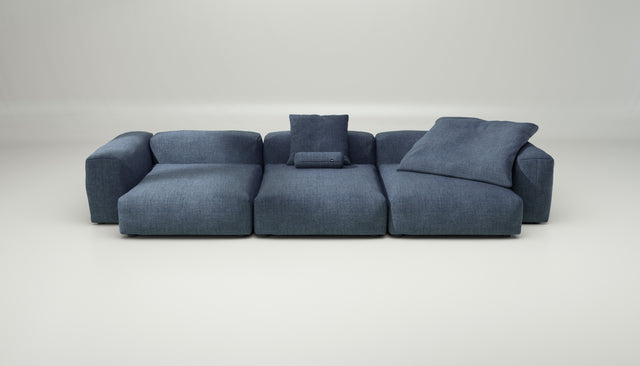 vetsak | Sofa Set 05 - Pique - Dark Blue | Modular Sofa | 5 Seater | Big Sofa | Corner Sofa