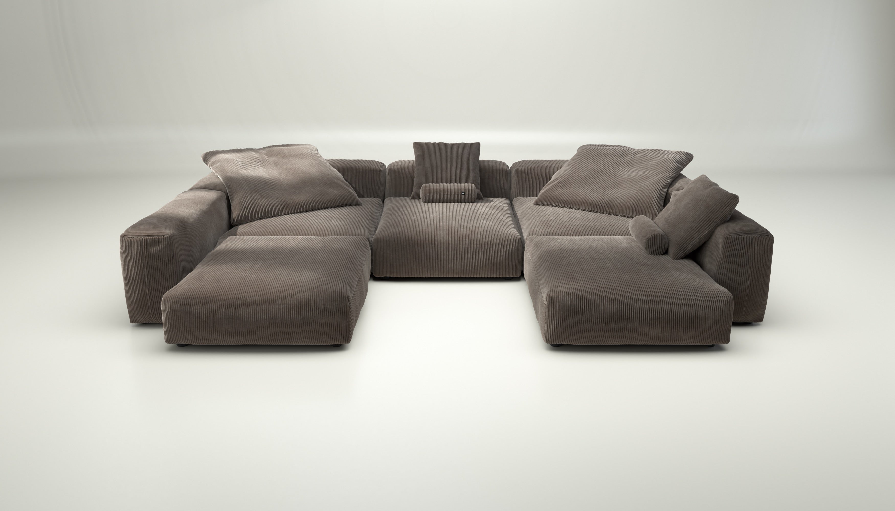 vetsak | Sofa Set 06 - cord velour - mocha | Modular Sofa