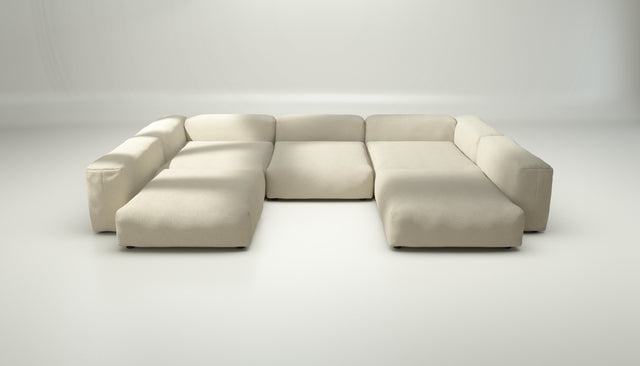 vetsak | Sofa Set 06 - loop loop - duna | Modular Sofa | 6.5 Seater | Big Sofa | U-Shape | Corner Sofa