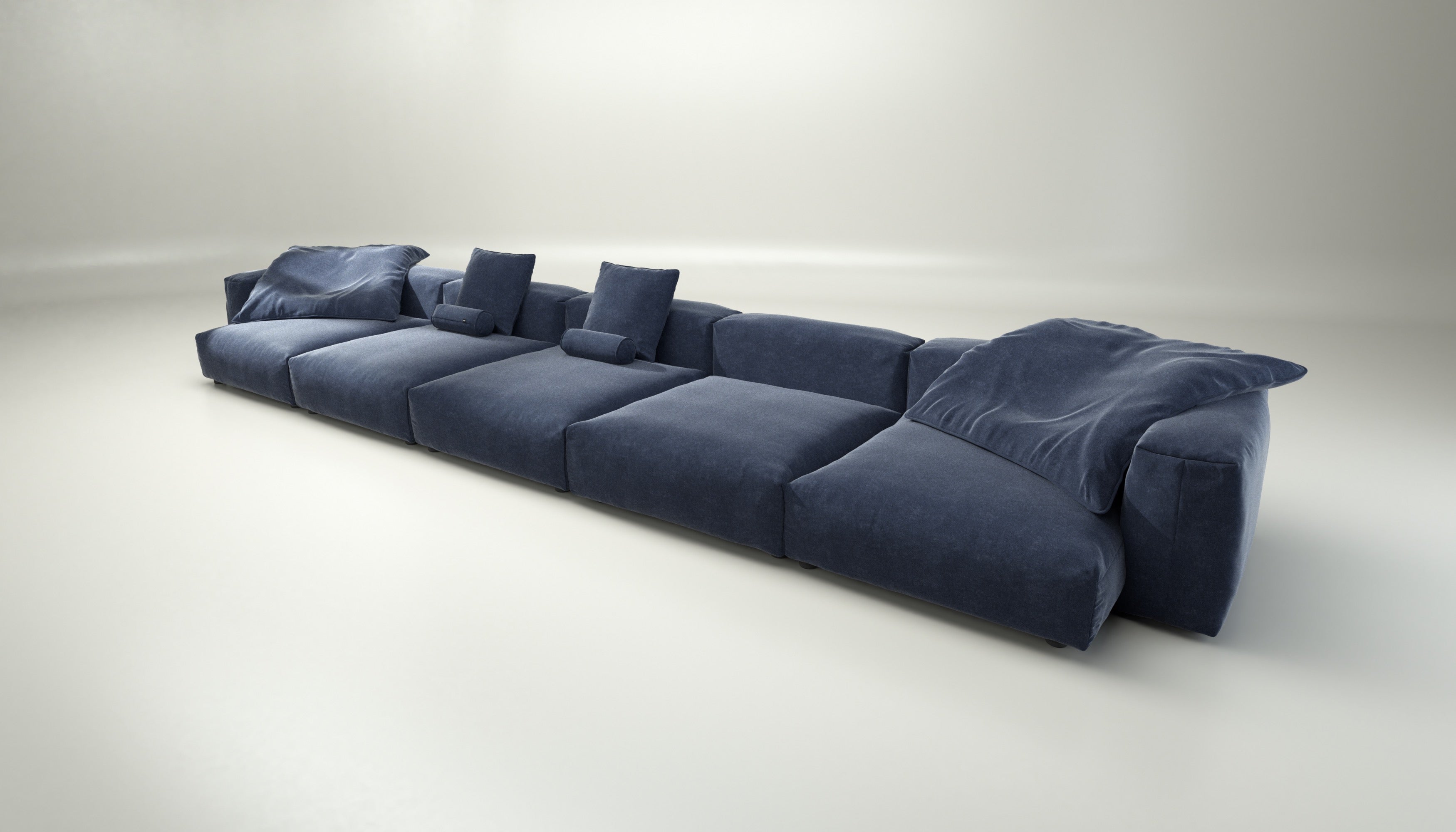 vetsak | Sofa Set 06 - suave - navy | Modular Sofa | 6.5 Seater