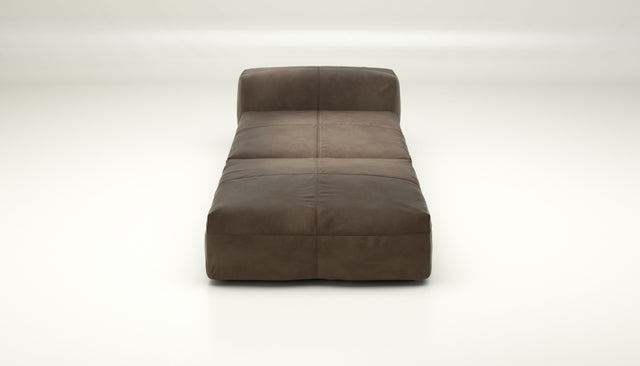vetsak | Sofa Set 07 - Sun Lounger - leather - cacao | Modular Sofa | 2 Seater | Daybed | Chaiselounge