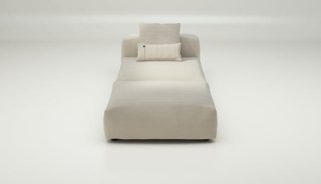 vetsak | Sofa Set 07 - Sun Lounger - pique - beige | Modular Sofa | 2 Seater | Daybed | Chaiselounge