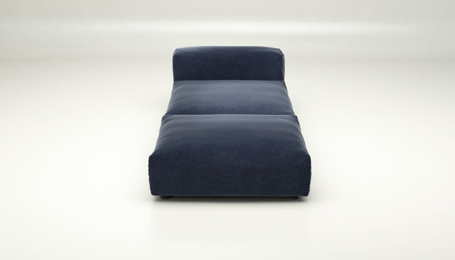 vetsak | Sofa Set 07 - Sun Lounger - suave - navy | Modular Sofa | 2 Seater | Daybed | Chaiselounge