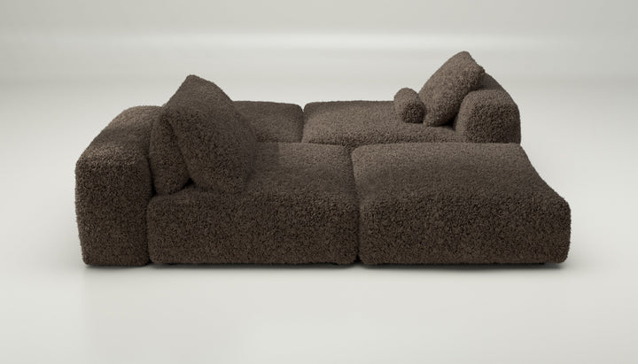 vetsak | Sofa Set 08 - Daybed - Doodle - Cacao | Modular Sofa | 6