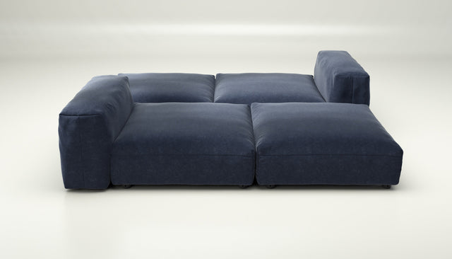 vetsak | Sofa Set 08 - Daybed - suave - navy | Modular Sofa | 6 Seater | Outdoor Island | Double lounger