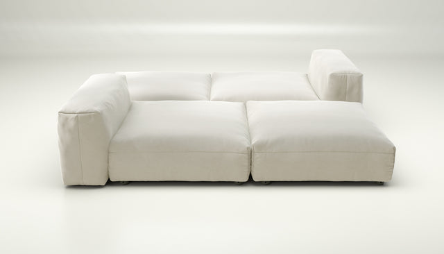 vetsak | Sofa Set 08 - Daybed - suave - pearl | Modular Sofa | 6 Seater | Outdoor Island | Double lounger