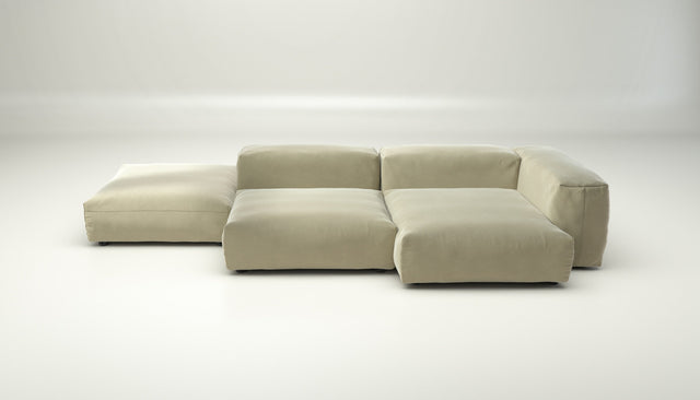 vetsak | Sofa Set 09 - The Island - suave - pearl | Modular Sofa | 7 Seater | Sofa Island