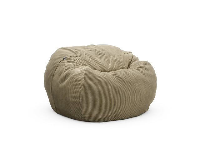 the beanbag - cord velour - khaki - 110cm x 70cm