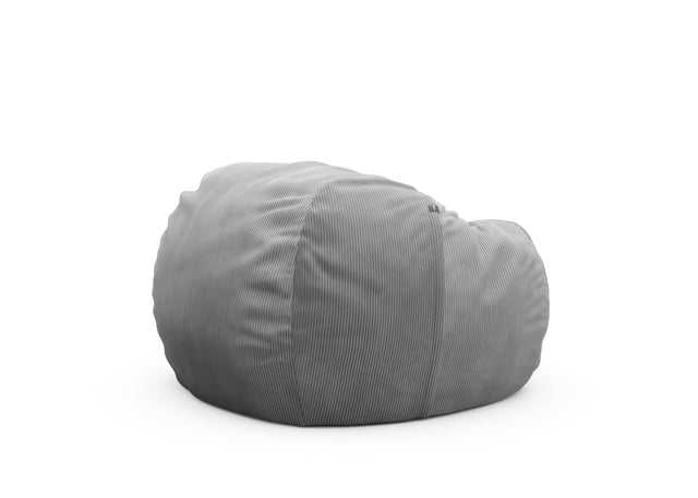 the beanbag - cord velour - light grey - 110cm x 70cm