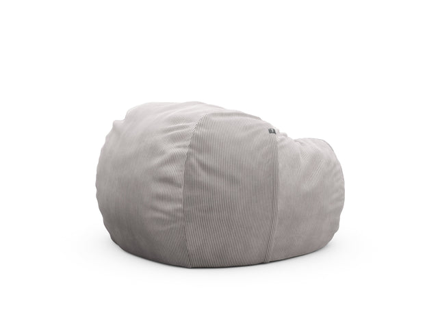 the beanbag - cord velour - platinum - 110cm x 70cm