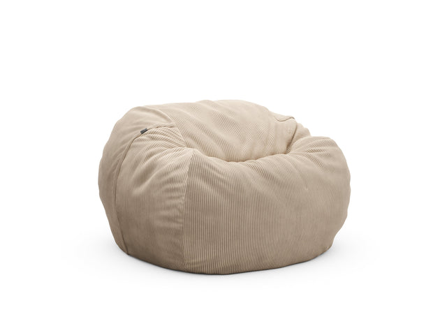 the beanbag - cord velour - sand - 110cm x 70cm