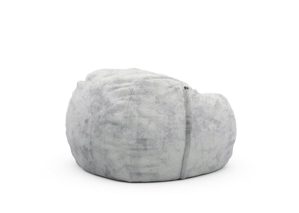 the beanbag - faux fur - grey