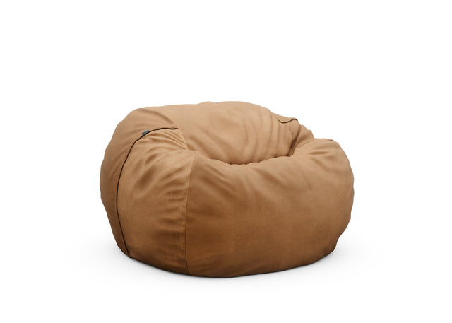 the beanbag - leather - brown - 110cm x 70cm