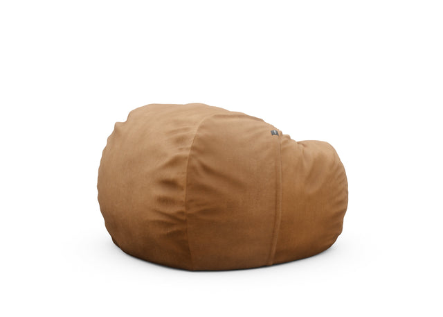 the beanbag - leather - brown - 110cm x 70cm