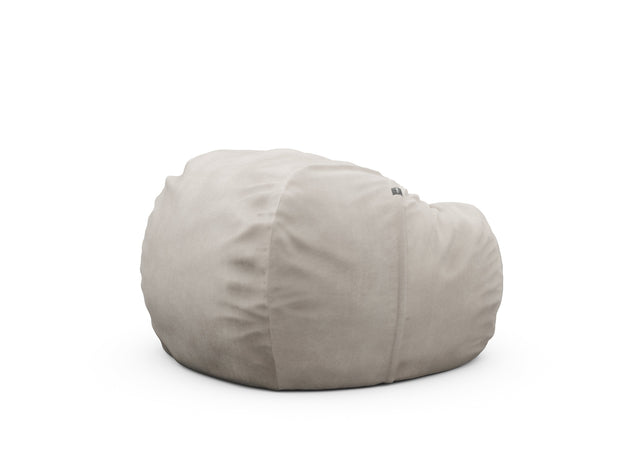 the beanbag - leather - light grey - 110cm x 70cm