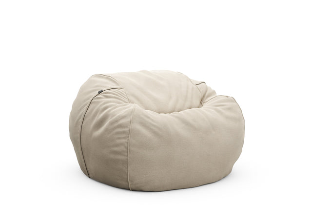 the beanbag - linen - platinum - 110cm x 70cm