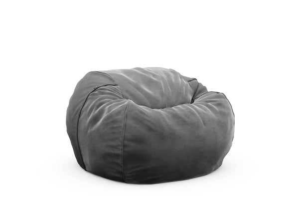 the beanbag - velvet - dark grey