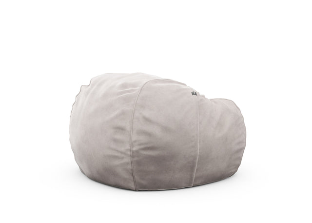 the beanbag - velvet - light grey - 110cm x 70cm