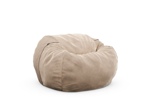 the beanbag - velvet - stone - 110cm x 70cm