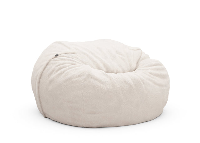 the jumbo beanbag - faux fur - beige - 140cm x 90cm