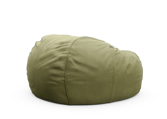 the jumbo beanbag - linen - olive - 140cm x 90cm