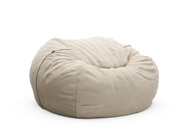 the jumbo beanbag - linen - platinum - 140cm x 90cm