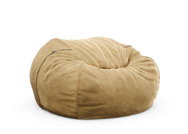 the jumbo beanbag - velvet - caramel - 140cm x 90cm