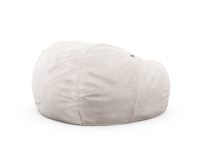 the jumbo beanbag - velvet - creme - 140cm x 90cm