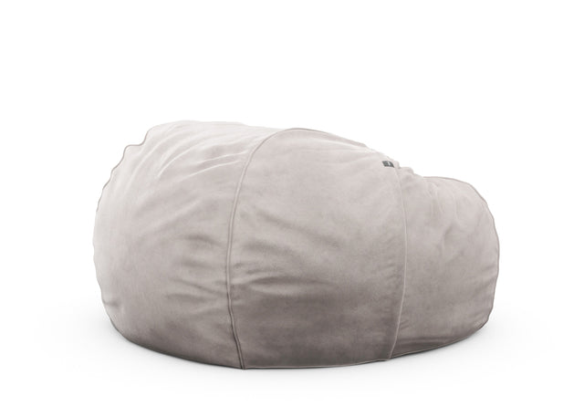 the jumbo beanbag - velvet - light grey - 140cm x 90cm