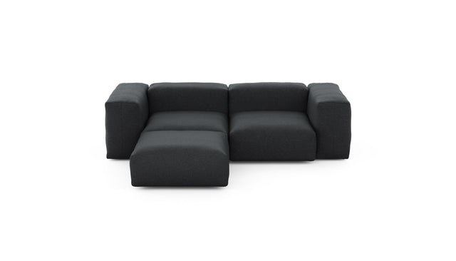 Preset three module chaise sofa - linen - anthracite - 230cm x 199cm