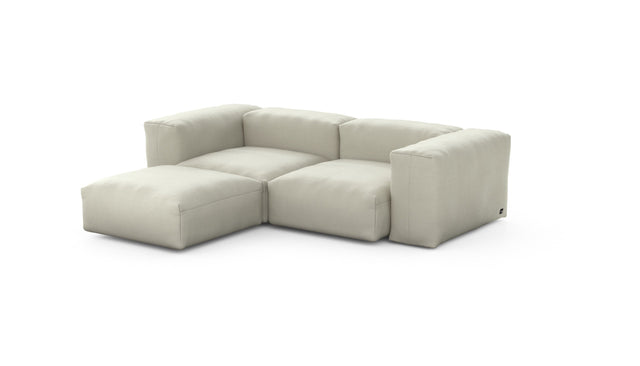 Preset three module chaise sofa - pique - beige - 230cm x 199cm