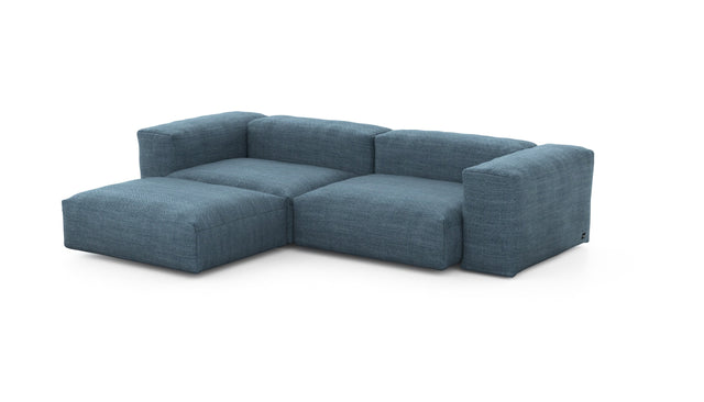 Preset three module chaise sofa - pique - dark blue - 272cm x 199cm