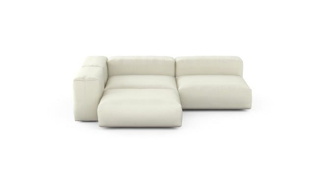 Preset three module corner sofa - pique - creme - 220cm x 220cm