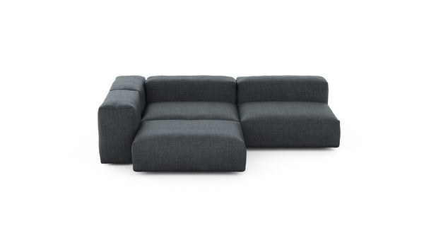 Preset three module corner sofa - pique - dark grey - 220cm x 220cm