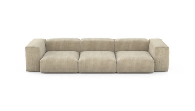 Preset three module sofa - cord velours - sand - 314cm x 115cm