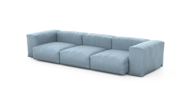 Preset three module sofa - herringbone - light blue - 314cm x 115cm