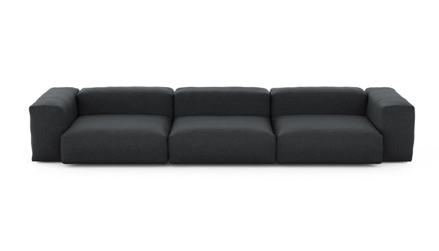 Preset three module sofa - linen - anthracite - 377cm x 115cm