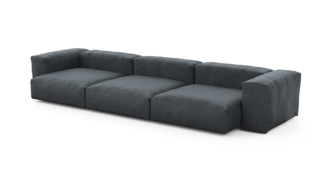 Preset three module sofa - pique - dark grey - 377cm x 136cm