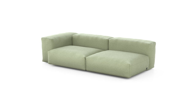 Preset two module chaise - linen - olive - 241cm x 115cm