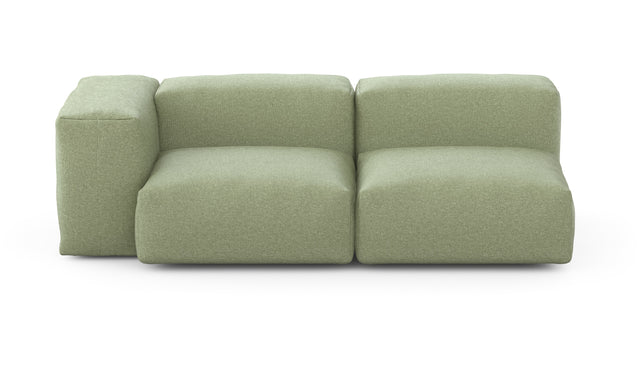 Preset two module chaise sofa - 199 x 94 - linen - olive