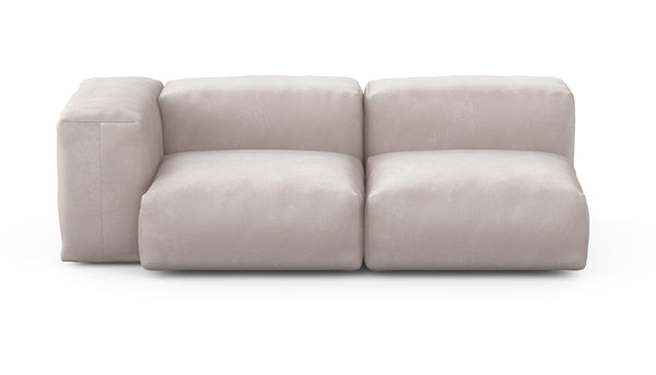 Preset two module chaise sofa - 199 x 94 - velvet - light grey
