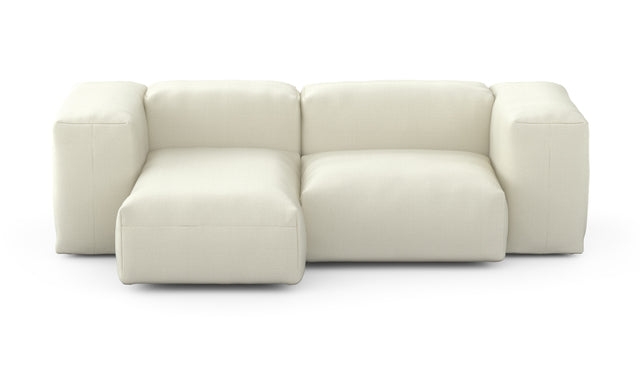 Preset two module chaise sofa - 209 x 115 - pique - creme